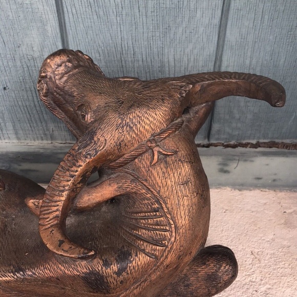 Scarce Antique Chinese Lucky Fengshui Buffalo Bull Figurine Sculpture Harvard - Picture 9 of 11